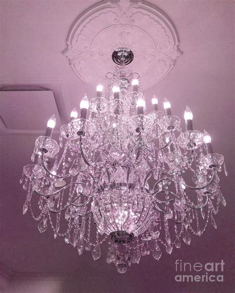 Paris Crystal Chandelier Dreamy Romantic Pink Sparkliing Chandelier ...