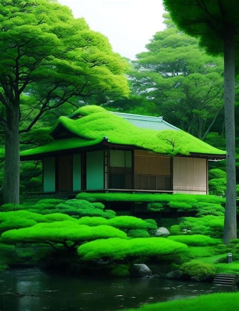 Premium AI Image | Interesting houses in Japan