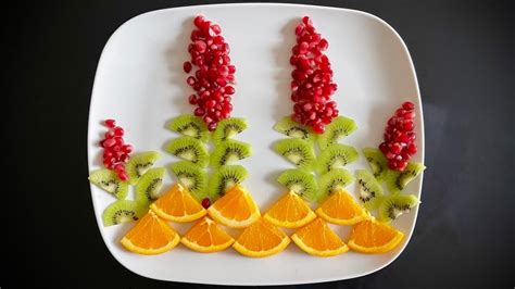 Beautiful Fruits Decoration /Gaye Holud’s Fruits Decoration / Orange, Pomegranate and Kiwi Plate ...