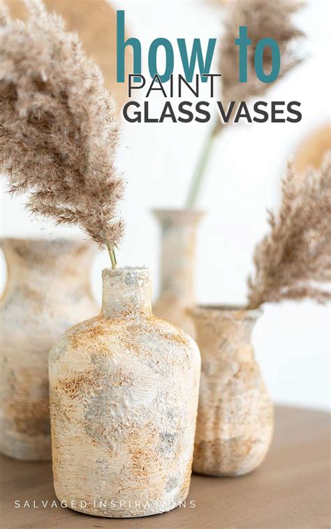 How To Paint Glass Vases PIN | Salvaged Inspirations