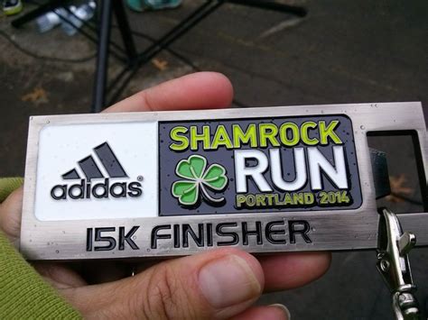 2014 Shamrock Run Portland, Oregon 15K Finisher Medal | Running medals, Run disney, Running