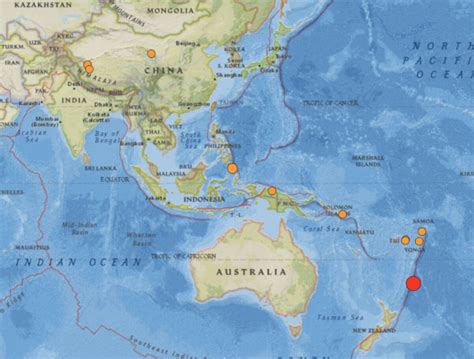 Magnitude 7.1 Earthquake Struck Kermadec Islands: USGS | Flipboard