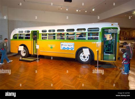 Rosa Parks historic bus at the Henry Ford Museum at Greenfield Stock ...