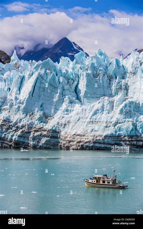 Alaska. Margerie glacier in the Glacier Bay National Park Stock Photo ...