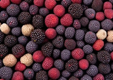 Premium AI Image | Professional photography of Pattern of Salal Berries fruits Gen