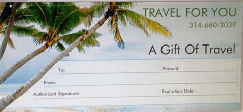 Free Printable Travel Gift Certificate Template - Printable Templates