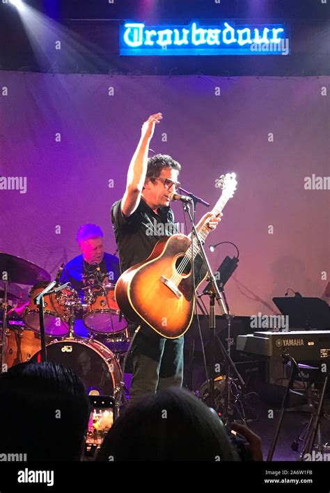 A.J. Croce, son of Jim Croce, performing at the Troubadour night club ...