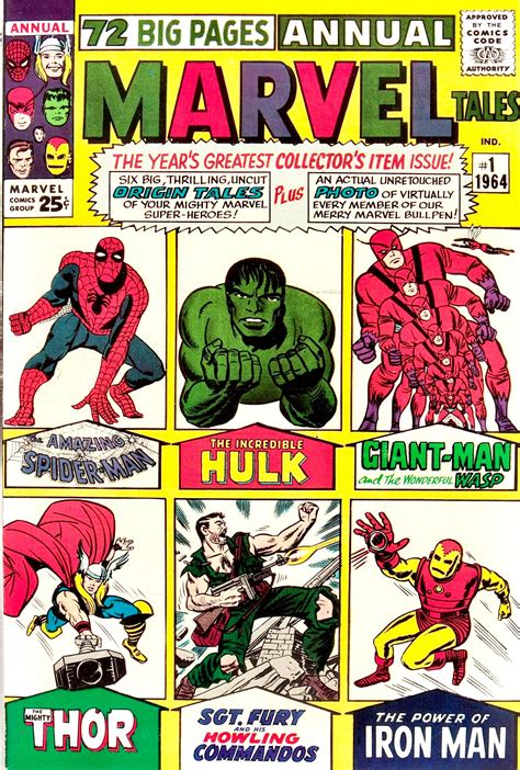 Marvel Tales Annual #1 - 1964 | Marvel comic books, Comic books, Comic book covers