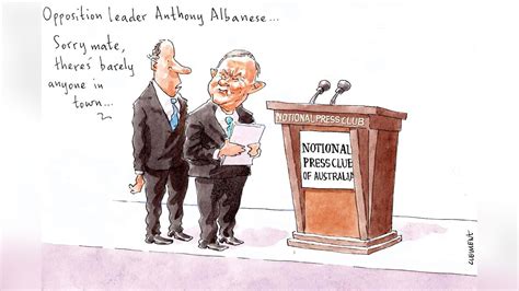 Anthony Albanese fails to draw an audience at National Press Club