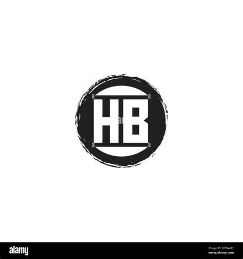 HB Logo Initial Letter Monogram with abstrac circle shape design ...