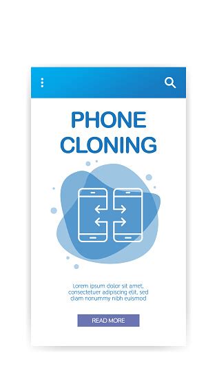 Phone Cloning Infographic Stock Illustration - Download Image Now - Backup, Blue, Business - iStock