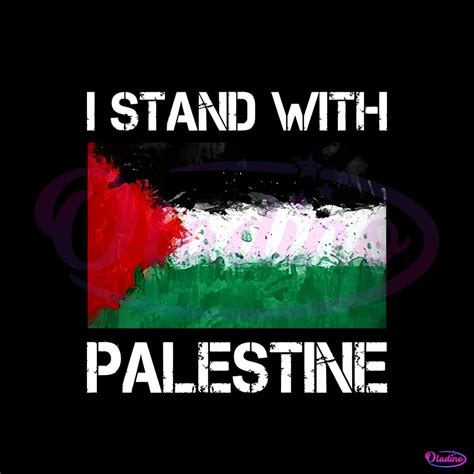 Palestine Flag I Stand With Palestine PNG Download - Oladino