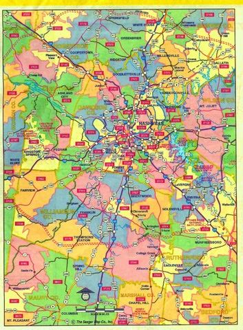 Nashville Zip Code Map by Stephanie Crawford - Issuu