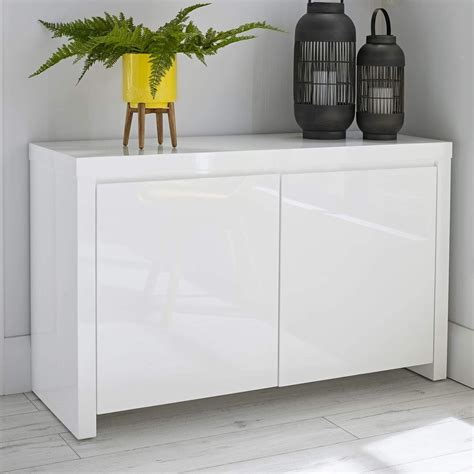 Furniture Octopus Alana Modern White High Gloss Sideboard: Amazon.co.uk: Kitchen & Home