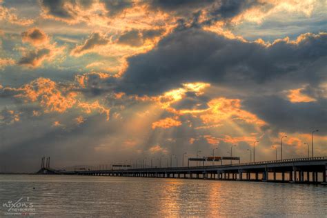 Sunrise view of Penang bridge by fighteden on DeviantArt