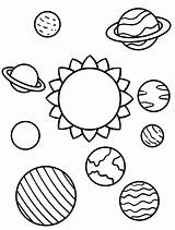 Printable Solar System Planets Coloring Page  Free sketch template