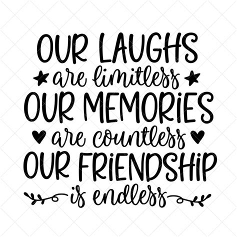 Our Laughs Are Limitless Svg Best Friend Svg Vector Image - Etsy