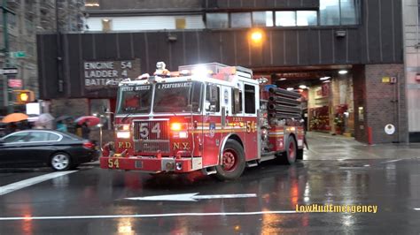 FDNY Engine 54 Responding - YouTube