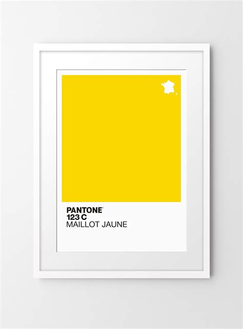 Pantone 123c Maillot Jaune Art Print Inspired by Cycling - Etsy