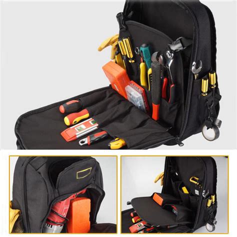 Durable shoulders electrician tool backpack ,Shoulder kit bag Computer bag electrician bag ...