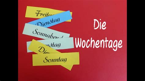 Hier spricht man Deutsch: Deutsch ein Hit 1: Lektion 5: Die Wochentage