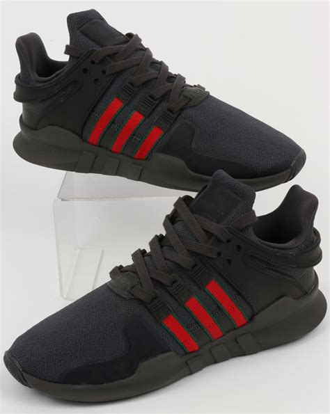 Adidas EQT Support ADV Trainers Black/Scarlet/Green,equipment,originals ...