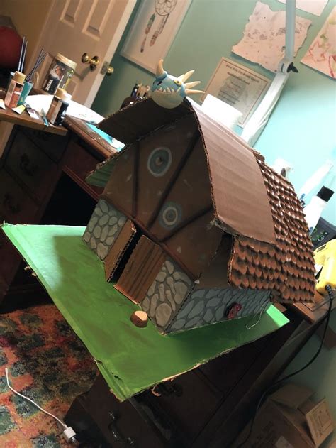 HTTYD hand made Berk/dragon hut | Httyd, Handmade, Crafts