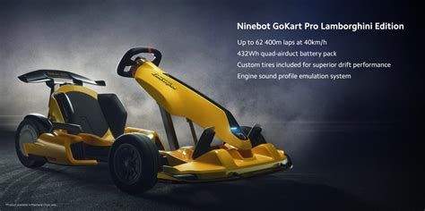 NINEBOT LAMBORGHINI GO KART PRO (Limited Edition) Free Gift Worth Rm288