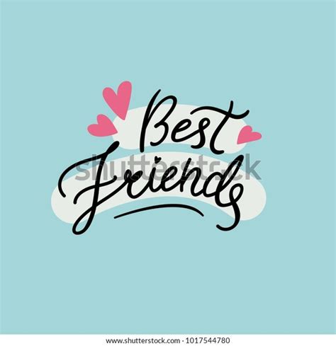 Vector Best Friends Poster Vector Illustration Stock Vector (Royalty Free) 1017544780 | Shutterstock