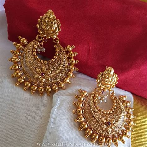 Plain Chandbali From Vasah - South India Jewels | Bridal gold jewellery ...