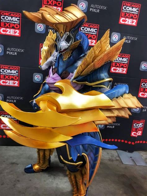 C2E2 India Rep Theredcomet cosplaying as Zinogre God (SH Figuarts Variant) from Monster Hunter ...