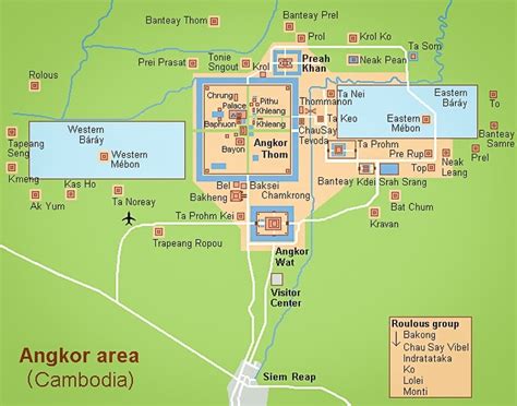 Angkor Wat Area Map