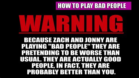 How to Play Bad People - A Guide to the Bad People Card Game - A Game ...