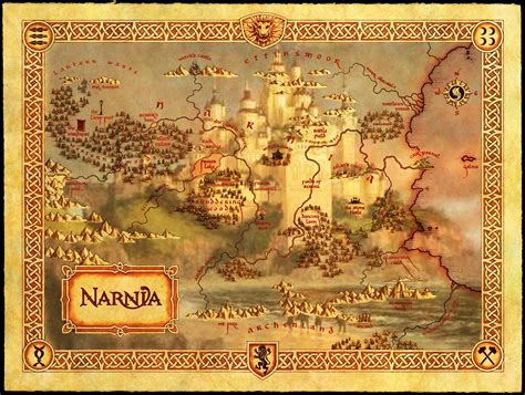 Narnia Movie Map and Concept Art