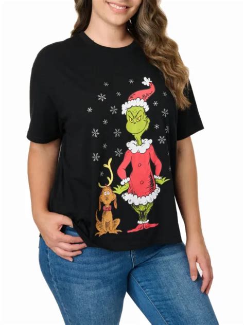 DR. SEUSS THE Grinch & Max T-Shirt Women's Plus Size Christmas $24.99 - PicClick