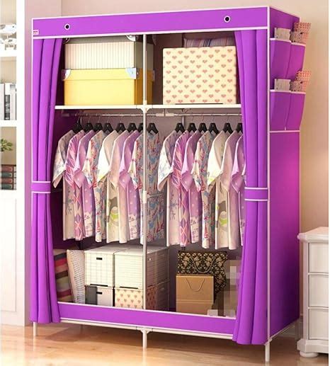 Amazon.com - Non Woven Folding Practical Portable Clothes Storage Rack ...