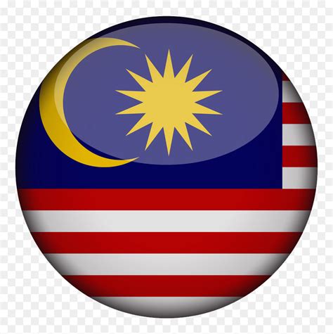 Malaysia Flag In Circle, HD Png Download - vhv