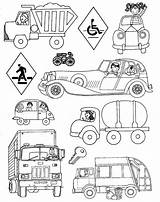 Land Transportation Coloring Pages Sketch Page sketch template