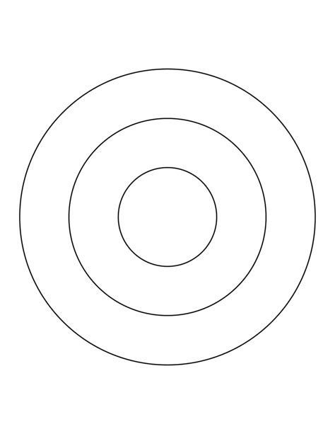 3 Concentric Circles | ClipArt ETC | Circle template, Circle diagram, Circle clipart