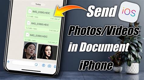 How To Send Photos As Document In WhatsApp In iPhone | Send Photos ...