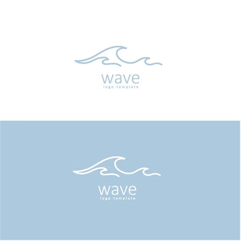 Wave beach vector illustration design logo 20618197 Vector Art at Vecteezy