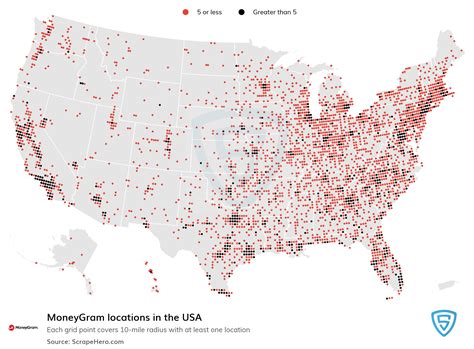 List of all MoneyGram locations in the USA | ScrapeHero Data Store