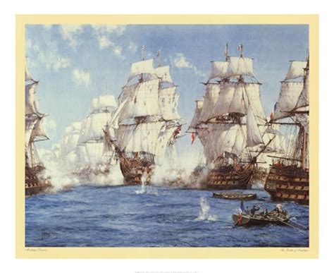 Battle of Trafalgar Fine Art Print by Montague Dawson at FulcrumGallery.com