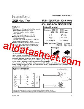 IR2110 Datasheet(PDF) - International Rectifier