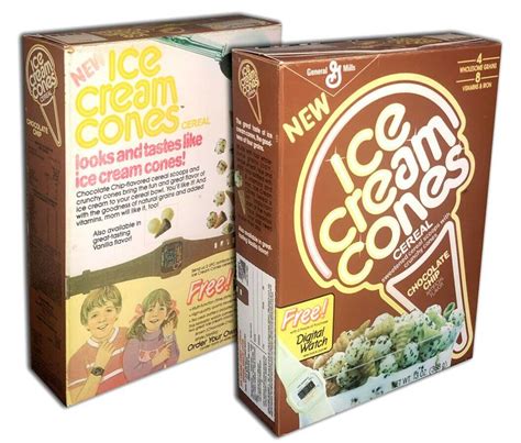 General Mills ICE CREAM CONES Cereal Box (BOX ONLY!) | eBay | Ice cream flavors, Ice cream, Ice ...