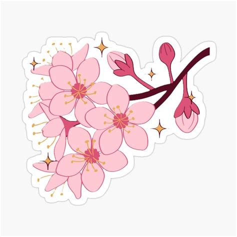 "cerejeiras (sakura)" Sticker for Sale by Cinthya-cds in 2024 | Coloring pages to print, Sakura ...