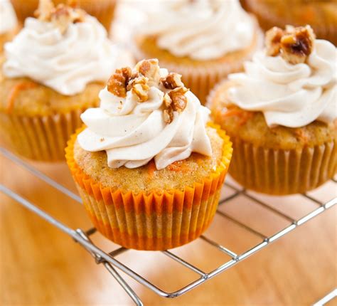 Carrot Cake Cupcakes - Baked In