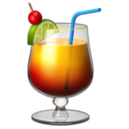 Tropical Drink Emoji (U+1F379)