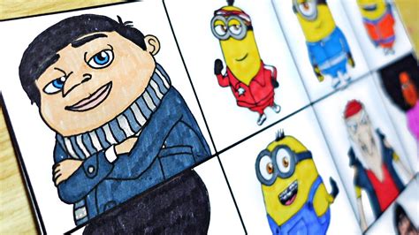 Drawing Minions: The Rise Of Gru Movie Characters : Gru Minions Wild Knuckles Belle Bottom ...