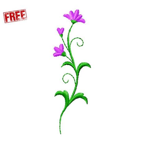 Free Embroidery Design | Abstract Flower | #f318